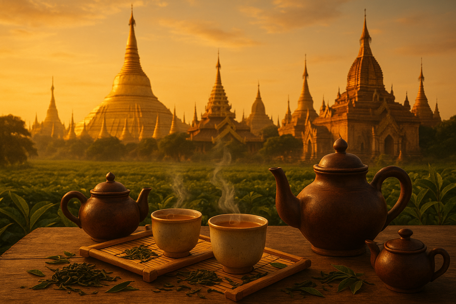myanmar pagoda tea